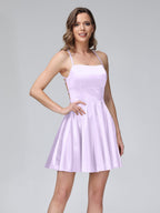 Marielle lilac front view homecoming dress