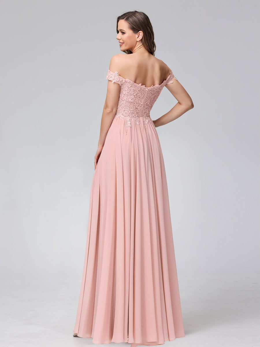Kerensa Blush back view bridesmaid dress