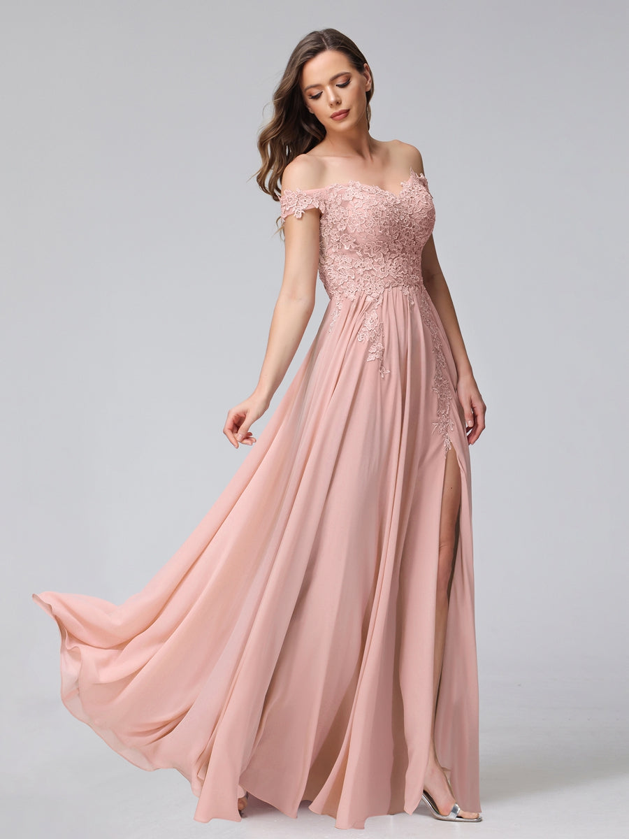 Kerensa Blush fabric detail bridesmaid dress