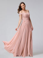 Kerensa Blush fabric detail bridesmaid dress