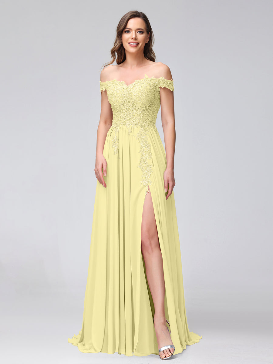 Kerensa Daffodil front view bridesmaid dress