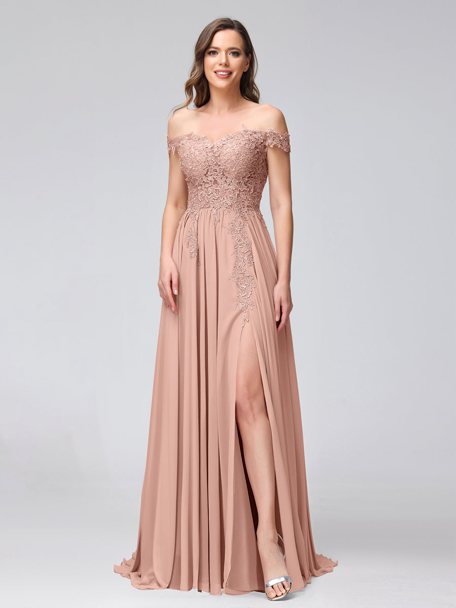 Kerensa Dusty Rose front view bridesmaid dress