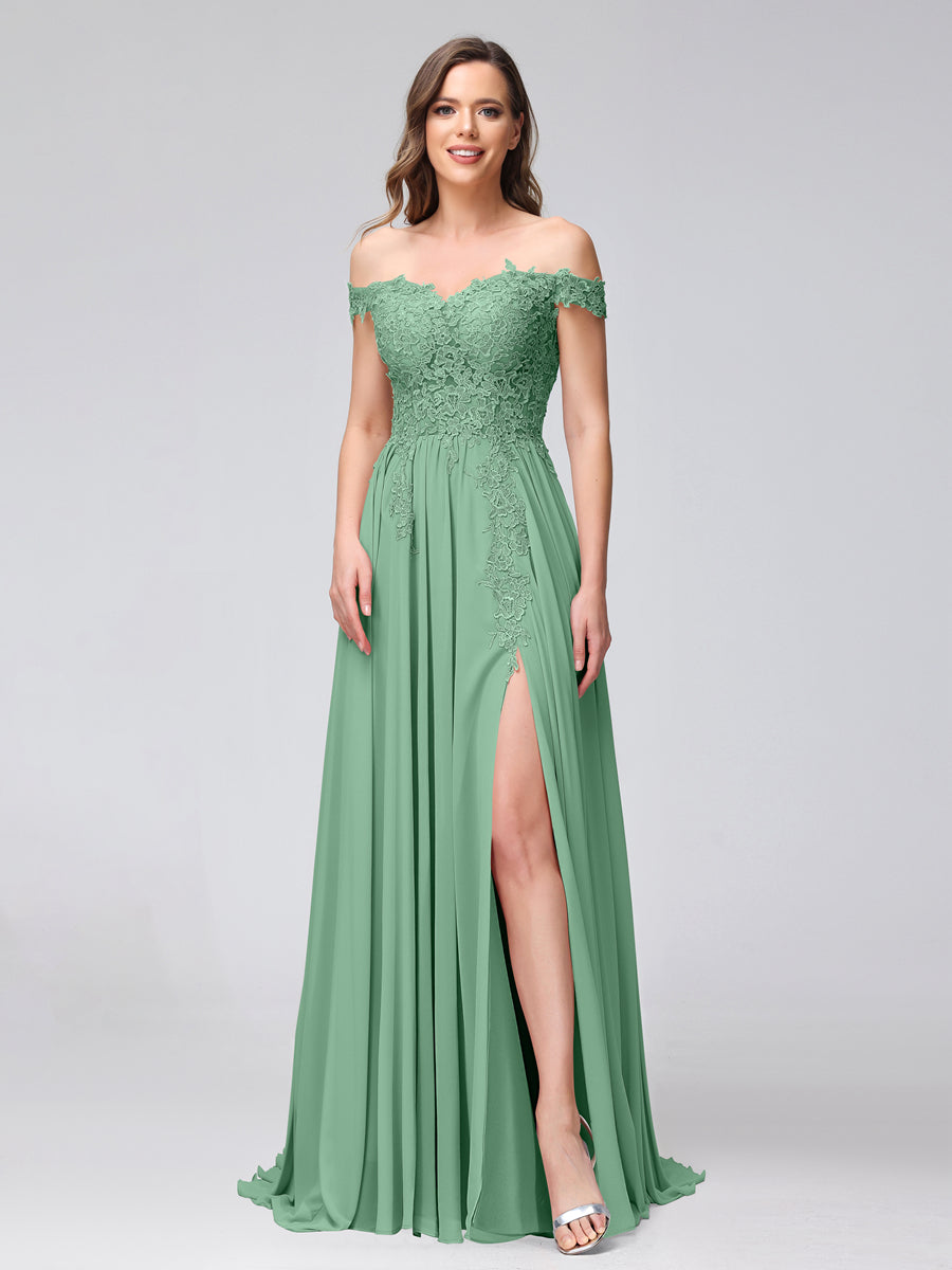 Kerensa Eucalyptus front view bridesmaid dress