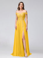 Kerensa Gold back view bridesmaid dress