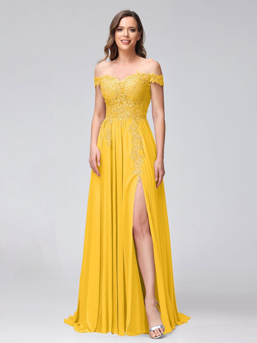 Kerensa Gold back view bridesmaid dress