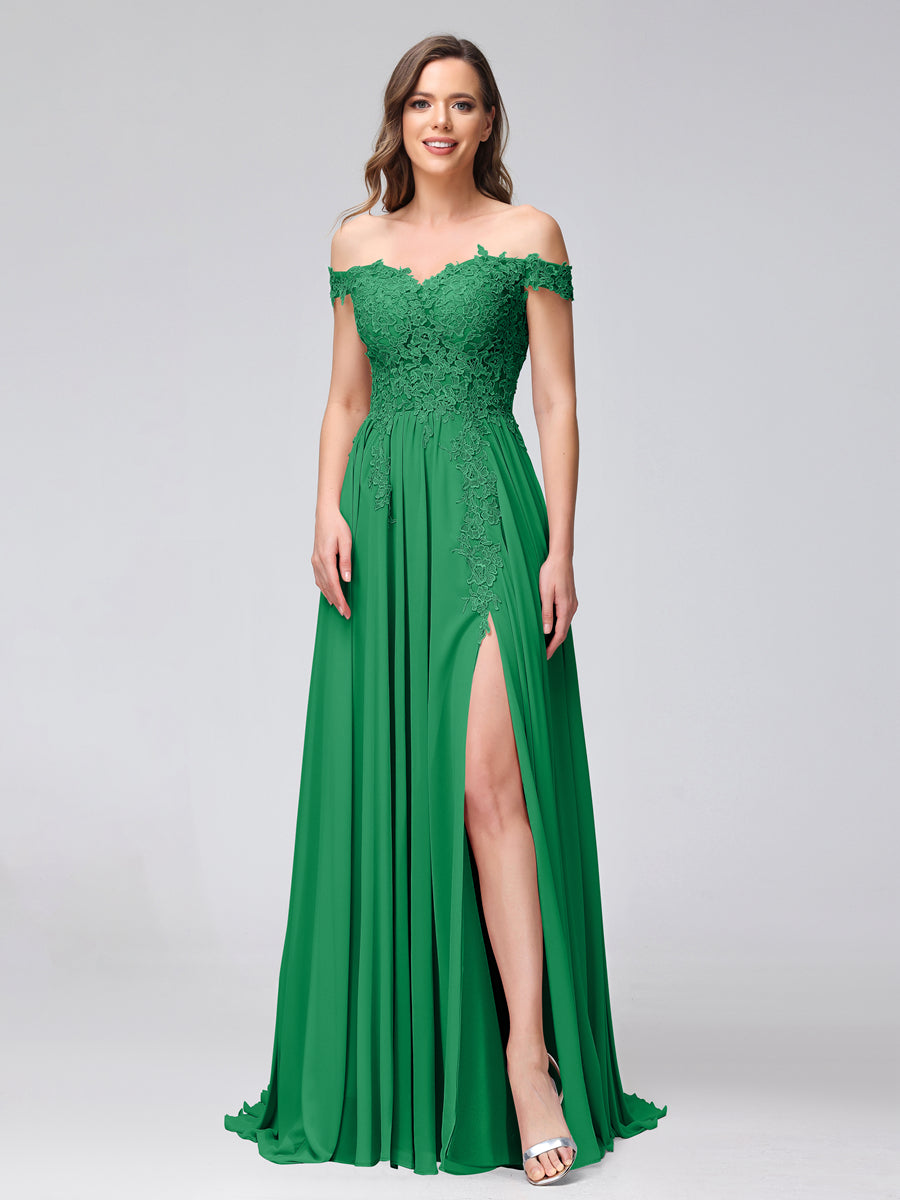 Kerensa Forest Green front view bridesmaid dress