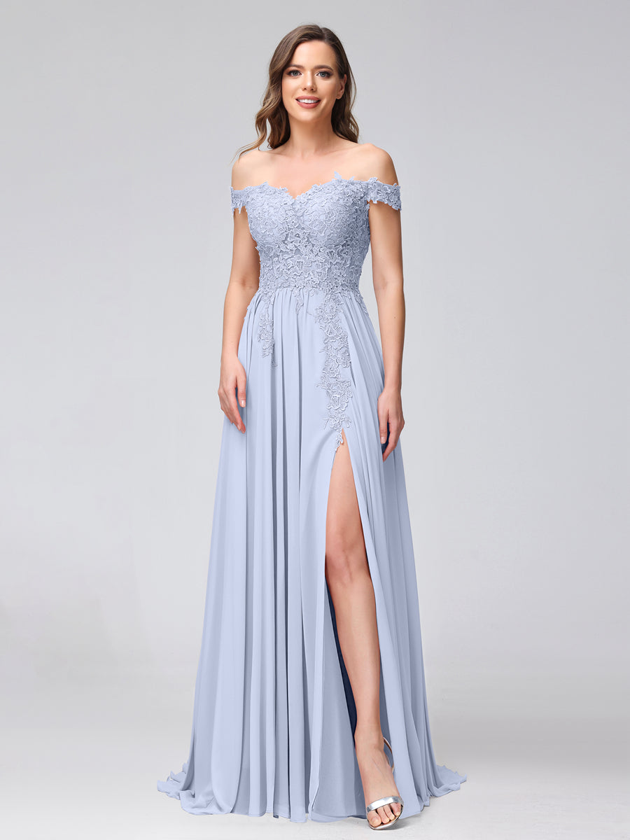Kerensa Lavender front view bridesmaid dress