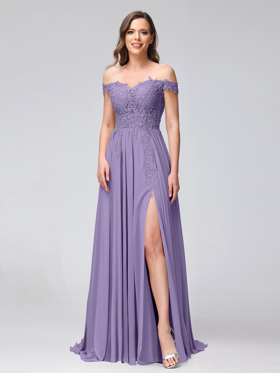 Kerensa Lilac back view bridesmaid dress