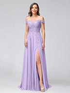 Kerensa Lilac front view bridesmaid dress