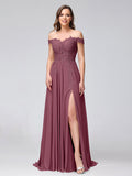 Kerensa Plum front view bridesmaid dress