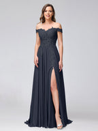 Kerensa Navy Blue front view bridesmaid dress