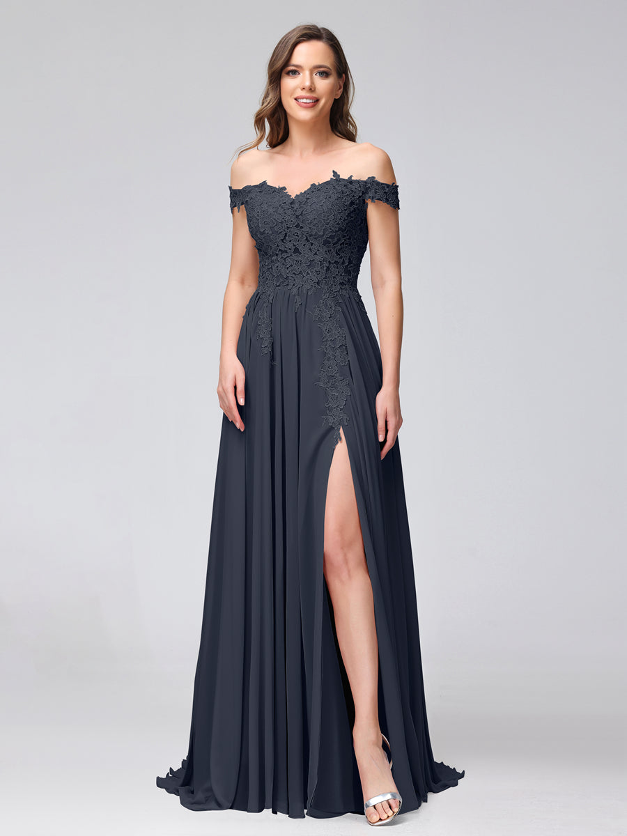 Kerensa Navy Blue front view bridesmaid dress