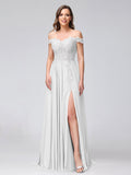 Kerensa Ivory front view bridesmaid dress