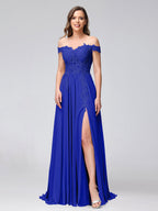 Kerensa Royal Blue back view bridesmaid dress