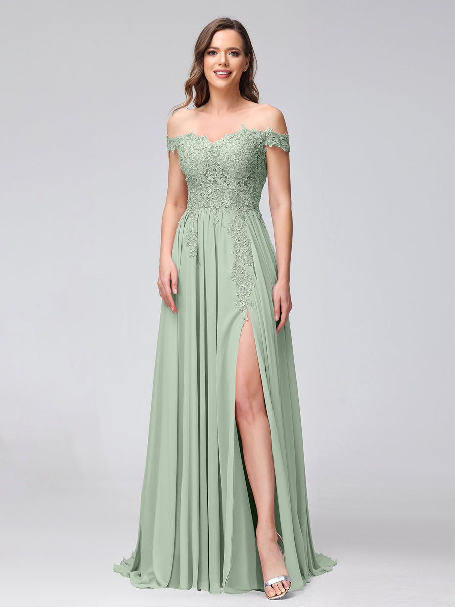 Kerensa Sage Green front view bridesmaid dress