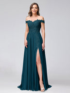 Kerensa Teal front view bridesmaid dress
