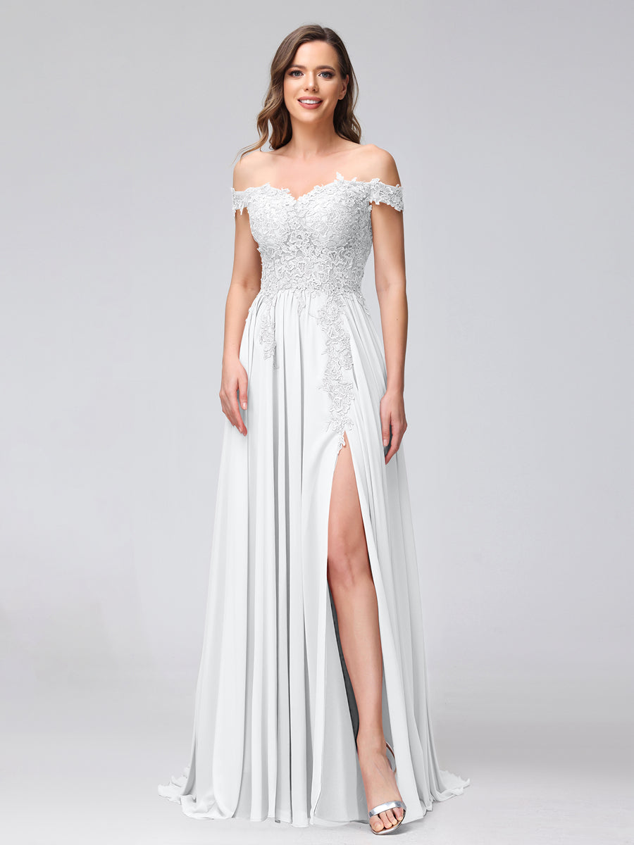 Kerensa White front view bridesmaid dress