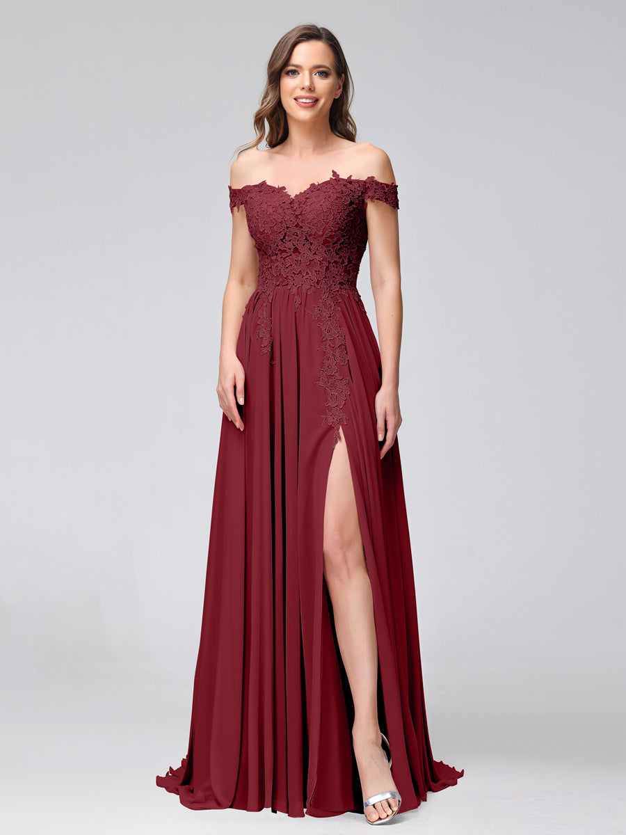 Kerensa Burgundy back view bridesmaid dress