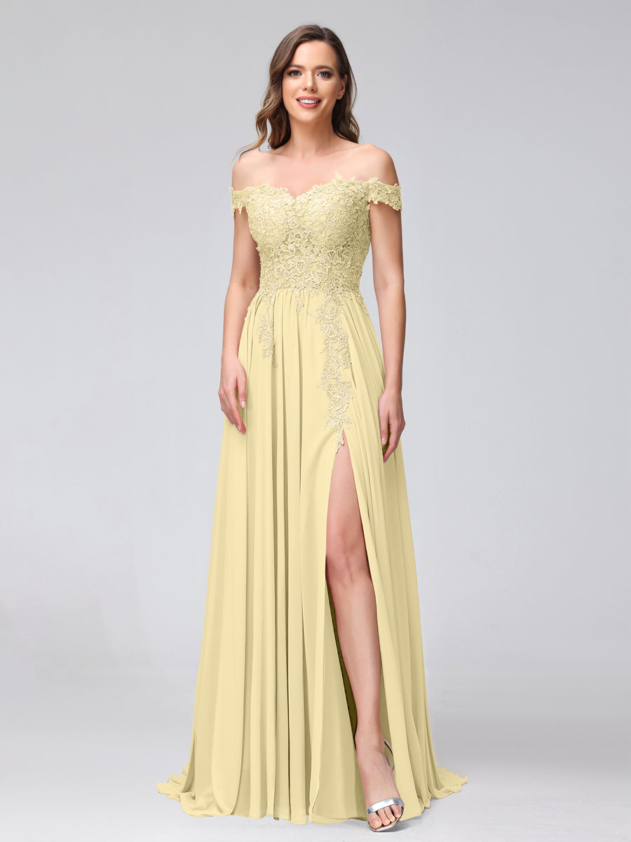 Kerensa Yellow front view bridesmaid dress