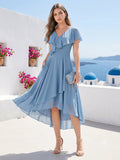 Felicity Rose Turquoise front view wedding guest dress