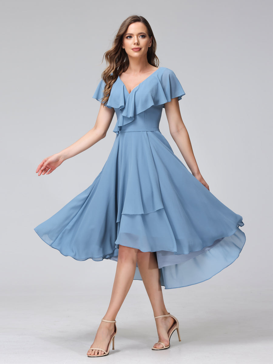 Celestine Turquoise fabric detail bridesmaid dress