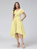 Felicity Rose Daffodil front view wedding guest dress