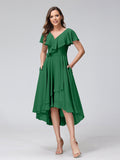 Felicity Rose Emerald front view wedding guest dress