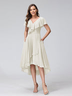 Celestine Ivory back view bridesmaid dress