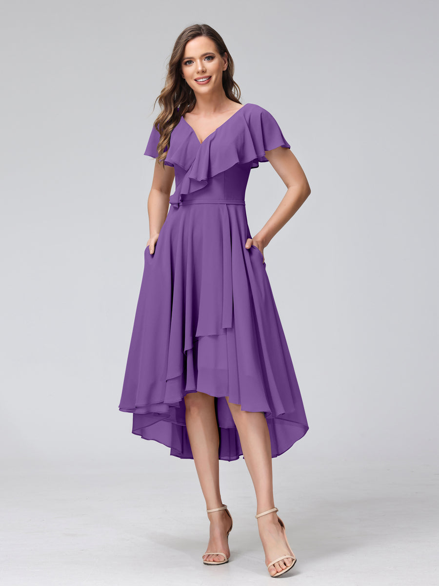 Felicity Rose Regency front view wedding guest dress