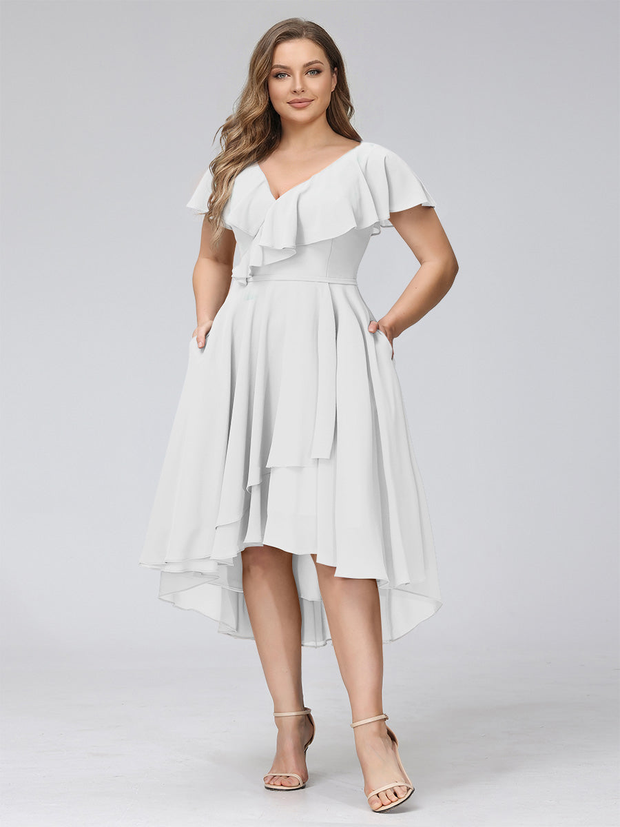 Delyth Ivory back view wedding guest dress