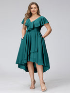 Delyth Peacock front view wedding guest dress