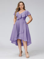Delyth Wisteria back view wedding guest dress