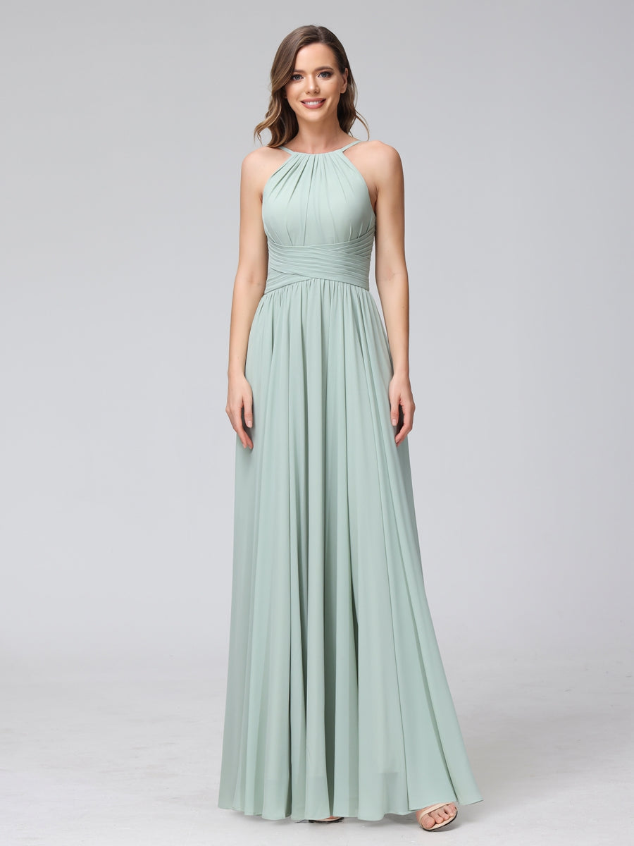 Lisette Sage Green side view bridesmaid dress