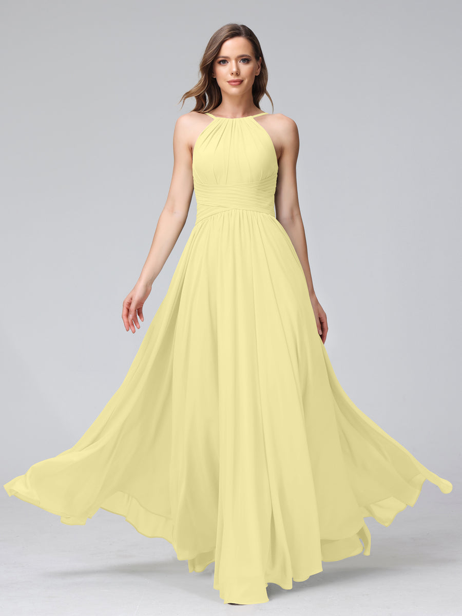 Lisette Daffodil front view bridesmaid dress