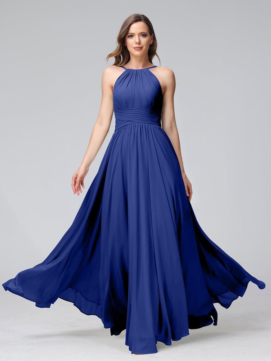 Lisette Royal Blue side view bridesmaid dress