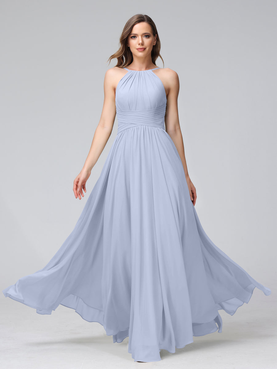 Lisette Lavender front view bridesmaid dress