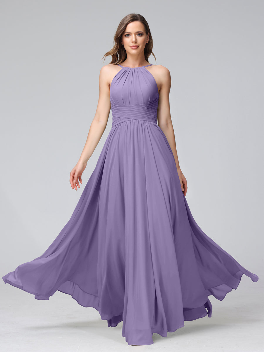 Lisette Lilac back view bridesmaid dress