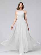 Lisette Ivory front view bridesmaid dress