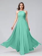 Lisette Pool Blue back view bridesmaid dress