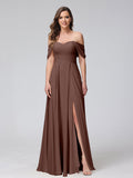 Yvette Brown front view bridesmaid dress