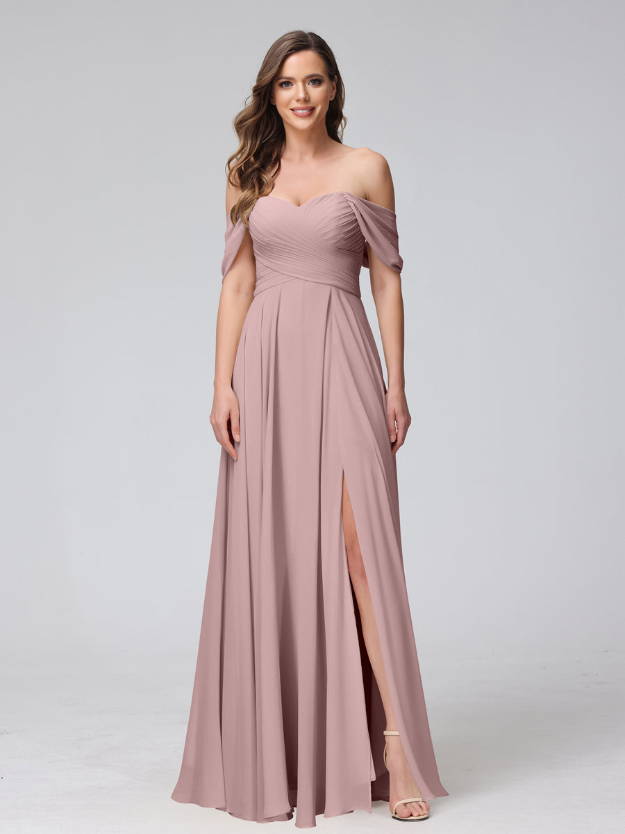 Yvette Dusty Rose back view bridesmaid dress