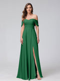 Yvette Emerald front view bridesmaid dress