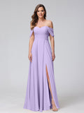 Yvette Lilac front view bridesmaid dress