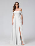 Yvette Ivory front view bridesmaid dress