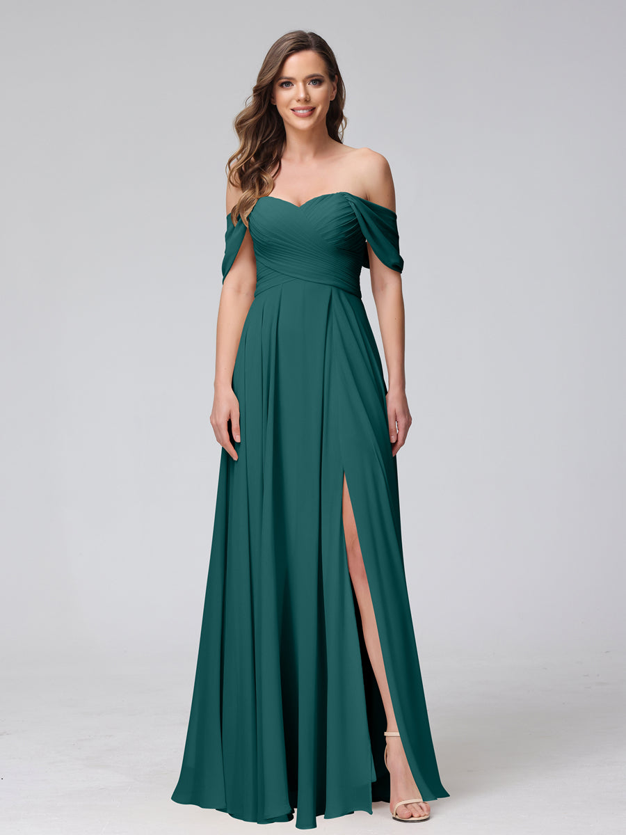 Yvette Peacock front view bridesmaid dress