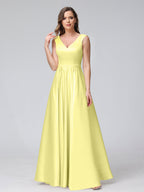 Renata Daffodil front view bridesmaid dress