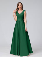 Renata Emerald front view bridesmaid dress