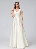 Renata Ivory front view bridesmaid dress