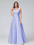 Renata Lavender front view bridesmaid dress
