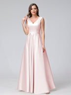 Renata Pearl Pink back view bridesmaid dress